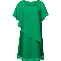 Sukienka z tkaniny bonprix zieleń trawiasta. Sukienki damskie marki bonprix. Za 109.99 zł.