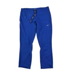Damskie legginsy Dri-Fit w kolorze niebieskim. Niebieskie legginsy sportowe damskie Nike, l, bez wzorów, na fitness i siłownię, dri-fit (nike). Za 85.16 zł.
