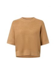 Msch Copenhagen Sweter z półrękawkiem - MSCHThamira Kobiety beżowy, S/M. Brązowe swetry damskie MSCH Copenhagen, m, bez wzorów, bez kołnierzyka, bez ramiączek, bez kaptura. Za 179.95 zł.