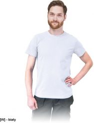 TSRSLIM - t-shirt męski o dopasowanym kroju, 100% bawełna - biały XL. Białe t-shirty męskie Reis, m, bez wzorów, z bawełny, bez kołnierzyka. Za 26.83 zł.