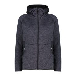 Polar z kapturem dla kobiet CMP. Czarne bluzy sportowe damskie CMP, bez wzorów, z polaru, z kapturem, narciarskie. Za 371.50 zł.