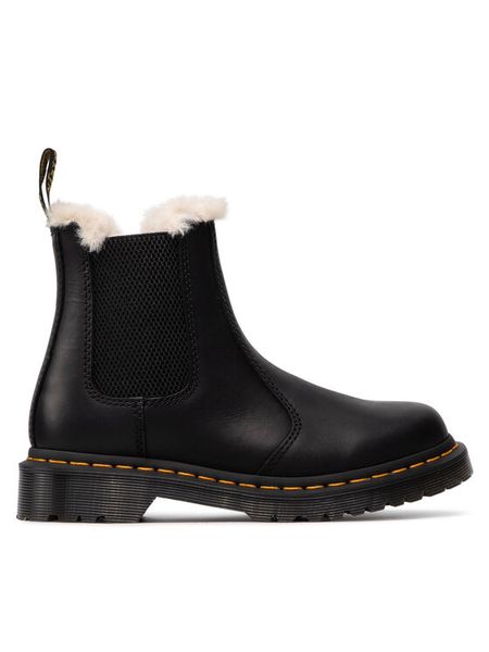 Dr. Martens Sztyblety 2976 Leonore 21045001 Czarny. Czarne botki damskie Dr. Martens, bez obcasa, na płaskiej podeszwie, bez zapięcia. Za 989.99 zł.