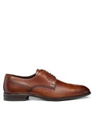 Geox Półbuty U Thalos U66NYB 00043 C6001 Brązowy. Brązowe eleganckie półbuty Geox, ze skóry, wizytowe, bez zapięcia. Za 549.99 zł.