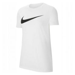 Koszulka Damska Park 20 DriFIT. Białe koszulki sportowe damskie Nike, bez wzorów, bez kołnierzyka, bez ramiączek, trekkingowe. Za 150.99 zł.
