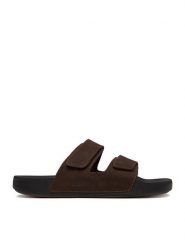 Quiksilver Klapki CEO-RAPID-01 MI08 Brązowy. Brązowe klapki męskie Quiksilver, z nubiku. Za 159.99 zł.