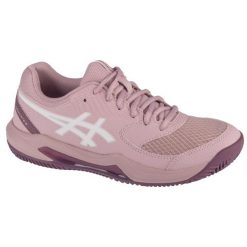 Buty do tenisa damskie, Gel-Dedicate 8 Clay. Białe obuwie sportowe damskie Asics, bez wzorów, tenisowe. Za 299.99 zł.