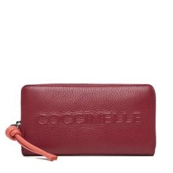 Portfel Coccinelle. Czerwone portfele damskie Coccinelle, bez wzorów. Za 649.99 zł.