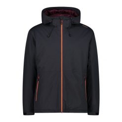 Kurtka z kapturem CMP. Czarne kurtki męskie CMP, bez wzorów, sportowe, z kapturem. Za 475.05 zł.