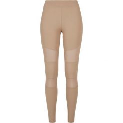 Legginsy damskie Urban Classics tech mesh-grandes tailles. Brązowe legginsy damskie Urban Classics, bez wzorów, z meshu. Za 135.00 zł.