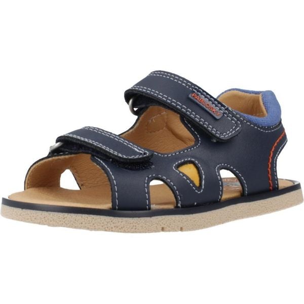 Sandały PABLOSKY 055420P Niebieski. Niebieskie sandały męskie Pablosky, z materiału, bez zapięcia. Za 182.99 zł.