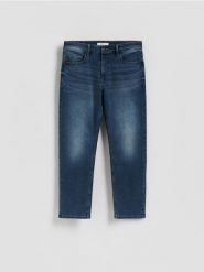 Jeansy straight fit - indigo jeans. Niebieskie jeansy męskie Reserved. Za 139.99 zł.