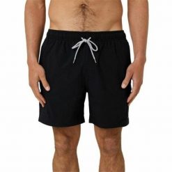 Strój kąpielowy Męski Daily Volley. Czarne krótkie spodenki sportowe męskie Rip Curl, l, bez wzorów. Za 129.00 zł.