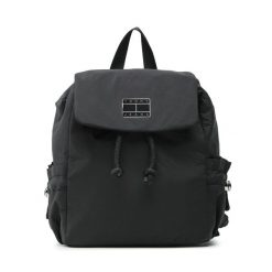 Plecak Tommy Jeans. Czarne plecaki damskie Tommy Jeans, bez wzorów, z jeansu. Za 279.99 zł.