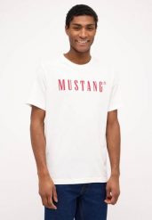 Męski T-Shirt Koszulka Mustang Style Austin Cannoli Cream 1014695 2084, 3XL. T-shirty męskie Mustang, m, bez wzorów, z bawełny, bez kołnierzyka. Za 79.99 zł.