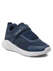 Geox Sneakersy J Sprintye Boy J45GBA 01450 C4002 S Granatowy. Niebieskie buty sportowe chłopięce Geox, bez wzorów, z meshu, bez zapięcia. Za 139.99 zł.