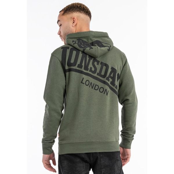 Bluza z kapturem o regularnym kroju Lonsdale Maywick. Czarne bluzy męskie Lonsdale, m, bez wzorów, z dresówki, z kapturem. Za 266.00 zł.