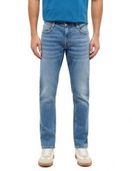 Męskie Spodnie Jeansowe Mustang Style Oregon Slim Denim Blue 1017433 5000 583. Niebieskie spodnie materiałowe męskie Mustang, l, bez wzorów, z denimu. Za 239.99 zł.