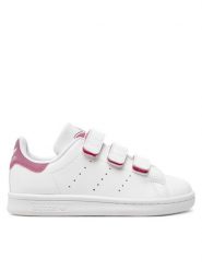 Adidas Sneakersy Stan Smith Cf C IE9135 Biały. Białe buty sportowe dziewczęce Adidas, bez wzorów, ze skóry, bez zapięcia. Za 279.99 zł.