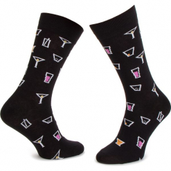 Skarpety Wysokie Męskie DOTS SOCKS - DTS-SX-165-X Czarny Kolorowy. Czarne skarpety męskie Dots Socks, bez wzorów, z bawełny. Za 19.90 zł.