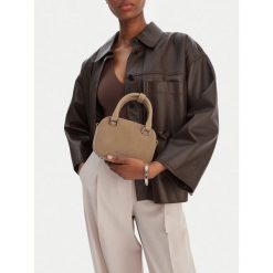 Torebka GINO ROSSI. Brązowe torebki do ręki damskie Gino Rossi, bez wzorów, bez dodatków. Za 279.99 zł.