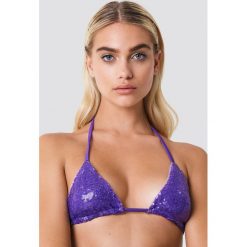 Galore x NA-KD Góra bikini z cekinami - Purple. Bikini damskie marki Galore x NA-KD. W wyprzedaży za 24.28 zł.