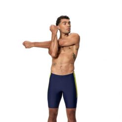 Spodenki Pływackie Męskie Speedo Dive Jammer. Niebieskie krótkie spodenki sportowe męskie Speedo, m, bez wzorów, z materiału, na fitness i siłownię. Za 135.99 zł.