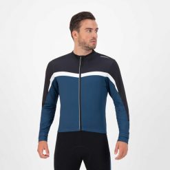 Koszulka rowerowa męska Rogelli COURSE z długim rękawem, ocieplana. Białe koszulki sportowe męskie Rogelli, m, bez wzorów, bez kołnierzyka, bez ramiączek, rowerowe. W wyprzedaży za 99.00 zł.