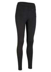 Sportowe legginsy termiczne o długości nad kostkę z kieszenią, szybkoschnące. Czarne legginsy damskie bonprix, bez wzorów. Za 79.99 zł.