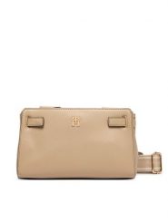 Tommy Hilfiger Torebka Th Joy Crossover AW0AW19065 Beżowy. Brązowe listonoszki damskie Tommy Hilfiger, bez wzorów, ze skóry, bez dodatków. Za 489.99 zł.