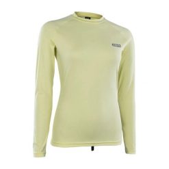 Koszulka damska ION Rashguard Lycra LS. Żółte t-shirty damskie ION, bez wzorów, z lycry, bez kołnierzyka. Za 199.00 zł.