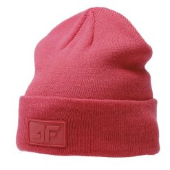 Czapka Damska 4F. Czerwone czapki i kapelusze damskie 4f, bez wzorów. Za 66.99 zł.