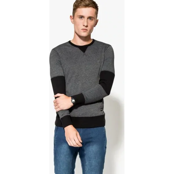 Confront Bluza Boston , szary, rozmiar XL. Szare bluzy męskie Confront, m, bez wzorów, z bawełny, bez kaptura. W wyprzedaży za 89.99 zł.