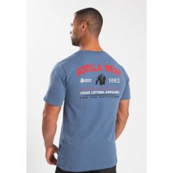 Warren Koszulka - Coronet Niebieski. Niebieskie koszulki sportowe męskie GORILLA WEAR, l, bez wzorów, bez kołnierzyka, bez ramiączek, na fitness i siłownię. Za 183.00 zł.