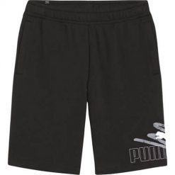 Spodnie sportowe męskie Puma Ess+ Logo Lab. Białe krótkie spodenki sportowe męskie Puma, na lato, l, bez wzorów. Za 119.00 zł.