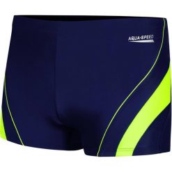 Spodenki pływackie męskie Aqua Speed Dennis. Niebieskie kąpielówki męskie Aqua-Speed, m, bez wzorów, do pływania. Za 75.99 zł.