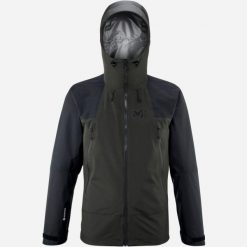 Kurtka trekkingowa K GORE-TEX męska. Szare kurtki męskie Millet, l, bez wzorów, z gore-texu, bez kaptura. Za 1,438.45 zł.