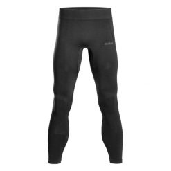 Męskie legginsy regeneracyjne bezszwowe kompresyjne oddychające Infrared CEP. Czarne legginsy sportowe męskie CEP, l, bez wzorów, z elastanu, długie, do biegania. Za 449.00 zł.