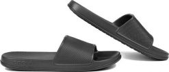 Klapki plażowe damskie Coqui Tora. Czarne klapki damskie Coqui, bez wzorów, z materiału, wakacyjne, bez obcasa. Za 115.99 zł.