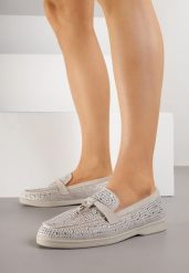 Szare Mokasyny Ozdobione Cyrkoniami i Aplikacjami Isirsyss. Szare mokasyny damskie Born2be, z jeansu, eleganckie. Za 99.99 zł.