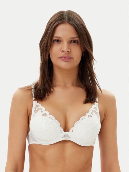 Chantelle Biustonosz z fiszbiną Fleurs Signature C12Q20 Biały. Białe biustonosze Chantelle, bez wzorów, z syntetyku. Za 289.99 zł.