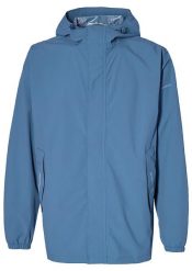 Rowerowa kurtka przeciwdeszczowa Hoga unisex, horizon blue. Niebieskie kurtki damskie BASIL, s, bez wzorów, z materiału, bez kaptura. Za 419.90 zł.
