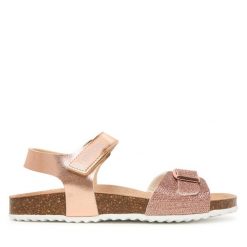 Sandały Geox. Czerwone sandały dziewczęce Geox, bez zapięcia. Za 239.99 zł.