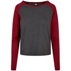 Damska koszulka z długim rękawem Urban Classics contrast raglan (GT). Brązowe t-shirty damskie Urban Classics, bez wzorów, bez kołnierzyka. Za 142.00 zł.