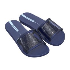 Klapki damskie Ipanema Renova. Niebieskie klapki damskie Ipanema, bez wzorów, bez obcasa. Za 49.99 zł.