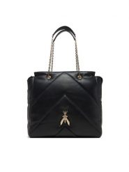 Patrizia Pepe Torebka 8B0196/L113 Czarny. Czarne torebki do ręki damskie Patrizia Pepe, bez wzorów, ze skóry, wizytowe, bez dodatków. Za 1,999.00 zł.