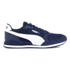 Buty do chodzenia męskie Puma ST RUNNER V3 MESH. Niebieskie buty sportowe męskie Puma, z materiału, bez zapięcia, trekkingowe. Za 269.00 zł.
