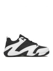 SHAQ Buty do koszykówki CEO-DEVASTATOR LOW AQ95037B-BW Czarny. Czarne buty sportowe chłopięce Shaq, bez wzorów, ze skóry, bez zapięcia, do koszykówki. Za 199.99 zł.