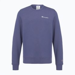 Bluza męska Champion 221792 Crewneck Sweatshirt. Niebieskie bluzy męskie Champion, l, bez wzorów, z bawełny, bez kaptura. Za 129.99 zł.