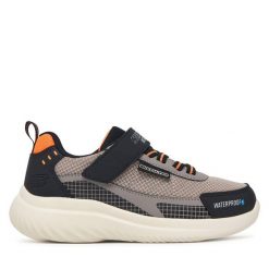 Sneakersy Skechers. Szare trampki i tenisówki chłopięce Skechers, bez wzorów, bez zapięcia. Za 249.99 zł.
