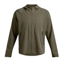 Kurtka Under Armour Unstoppable Left Chest. Zielone kurtki męskie Under Armour, xl, bez wzorów, z materiału, z kapturem. Za 482.00 zł.